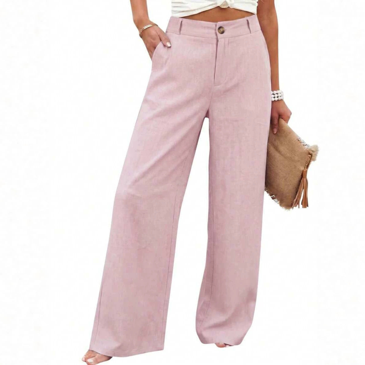 Breezy Linen Cotton Wide Pants
