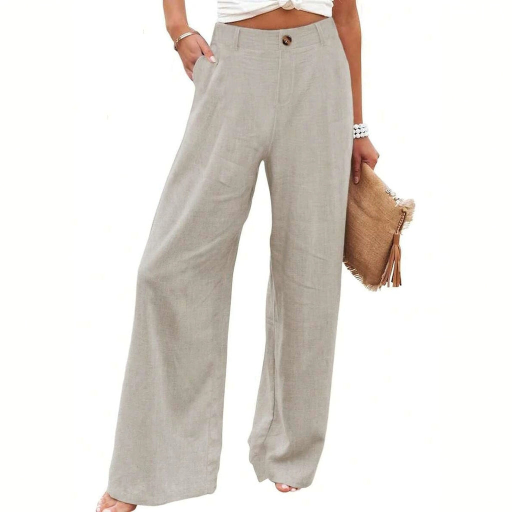 Breezy Linen Cotton Wide Pants