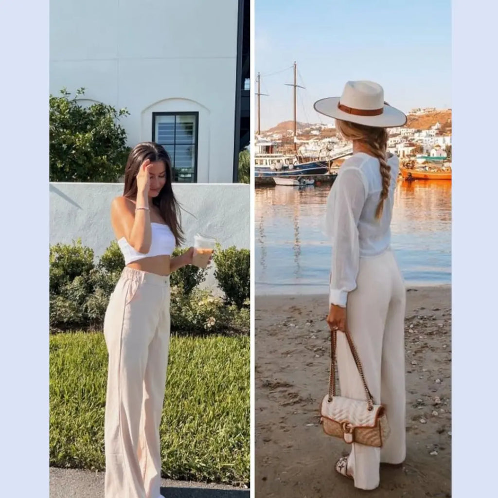 Breezy Linen Cotton Wide Pants
